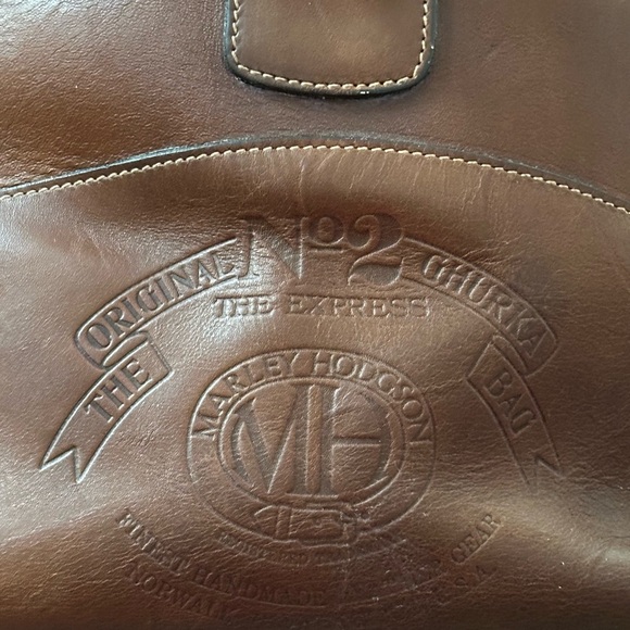 Ghurka Express No. 2 Leather Duffel Bag Marley Hodgson Chestnut Brown Vintage US - Picture 8 of 11